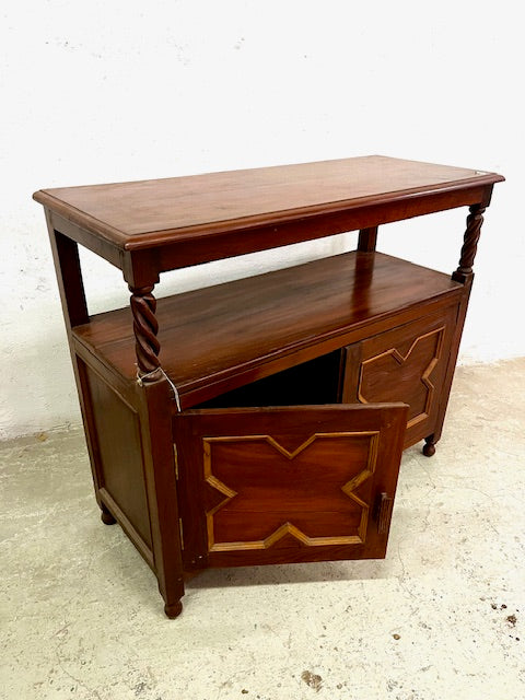 Credenza coloniale in Mogano e Teak