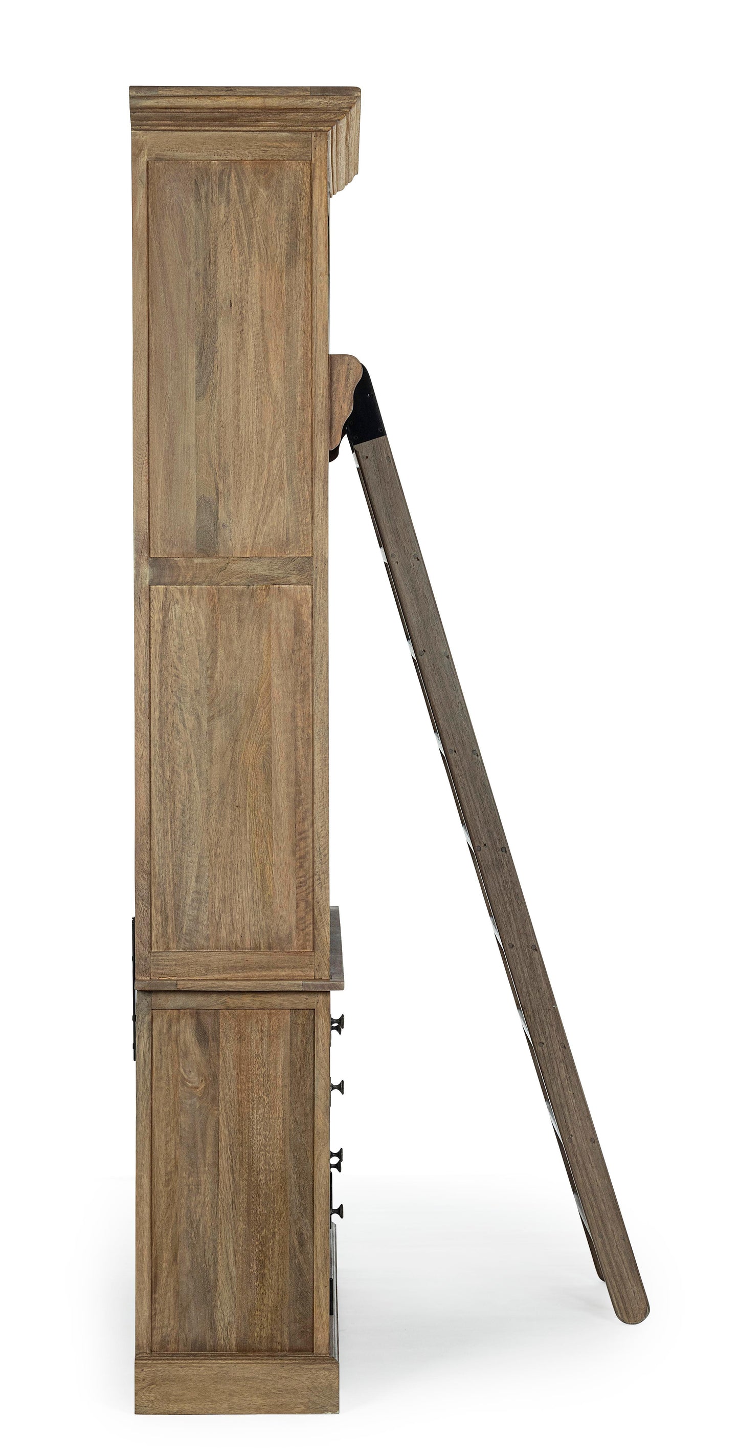 Libreria provenzale con scala in legno massello naturale - lapagoda.net