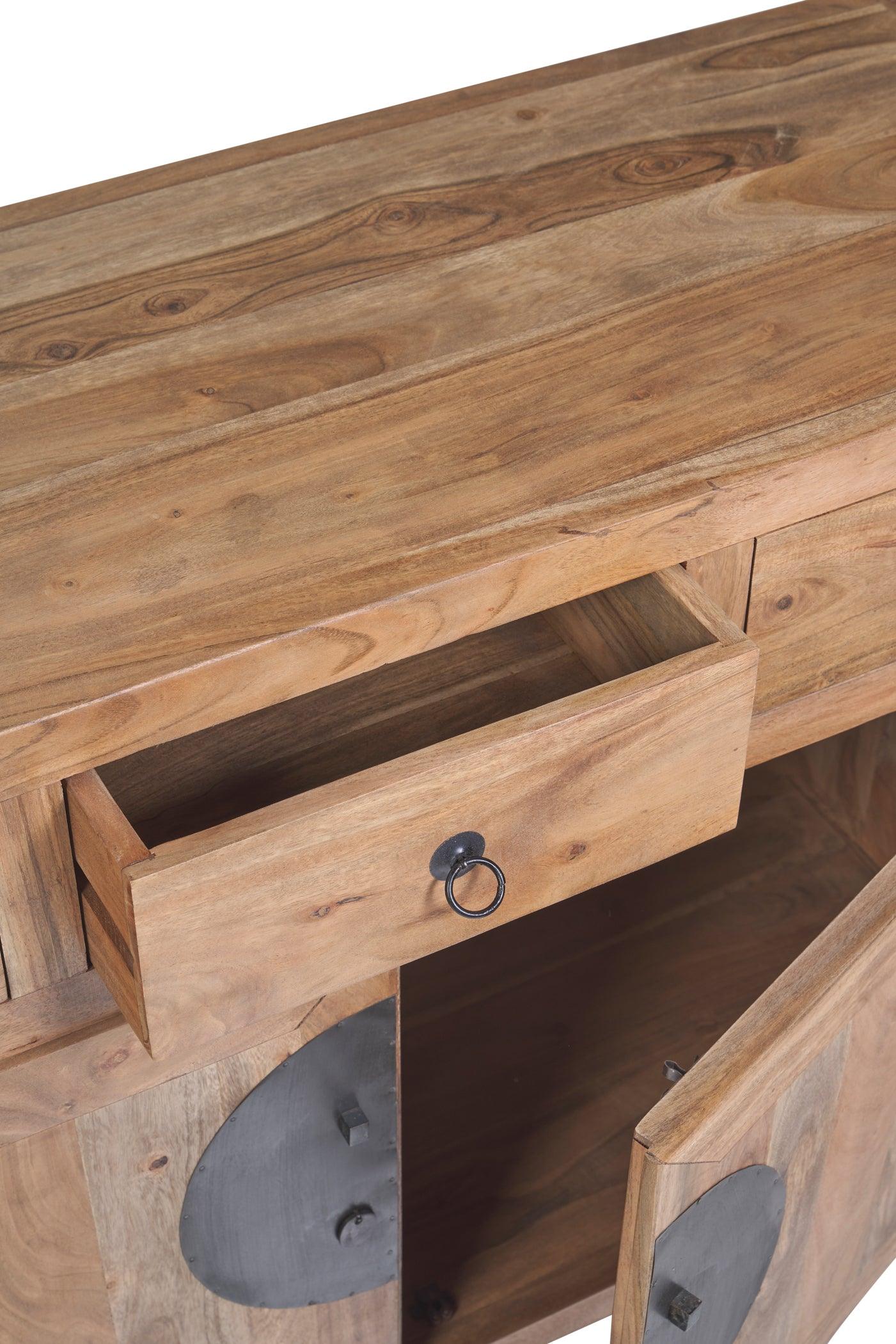 Credenza cinese in legno massello Naturale 2a 3c - lapagoda.net