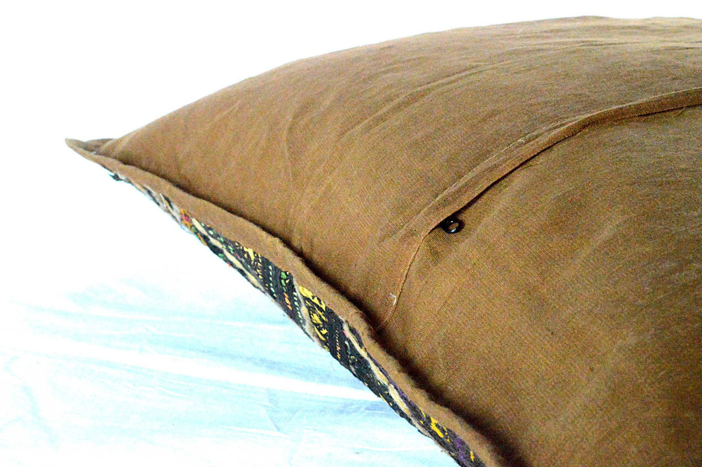 Federa Cuscino Grande in Stoffa Riciclata Cucita a Mano Afghanistan - lapagoda.net