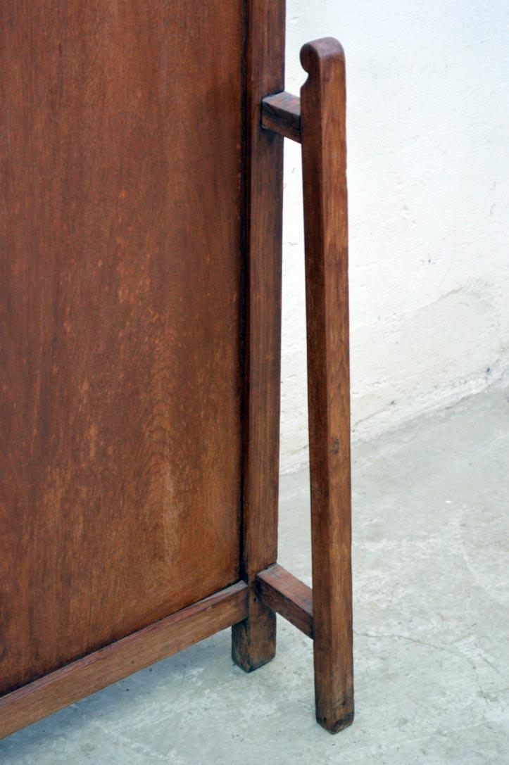 Separe paravento antico liberty coloniale india in teak con appendino - lapagoda.net