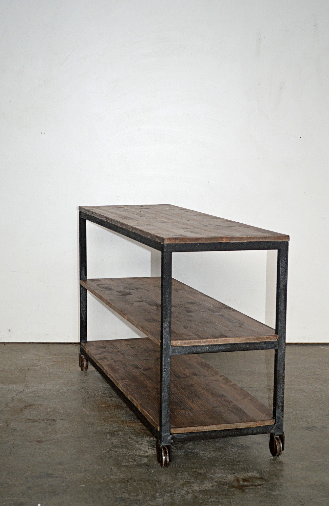 Credenza Porta TV Industrial con ruote -L.lib120- - lapagoda.net