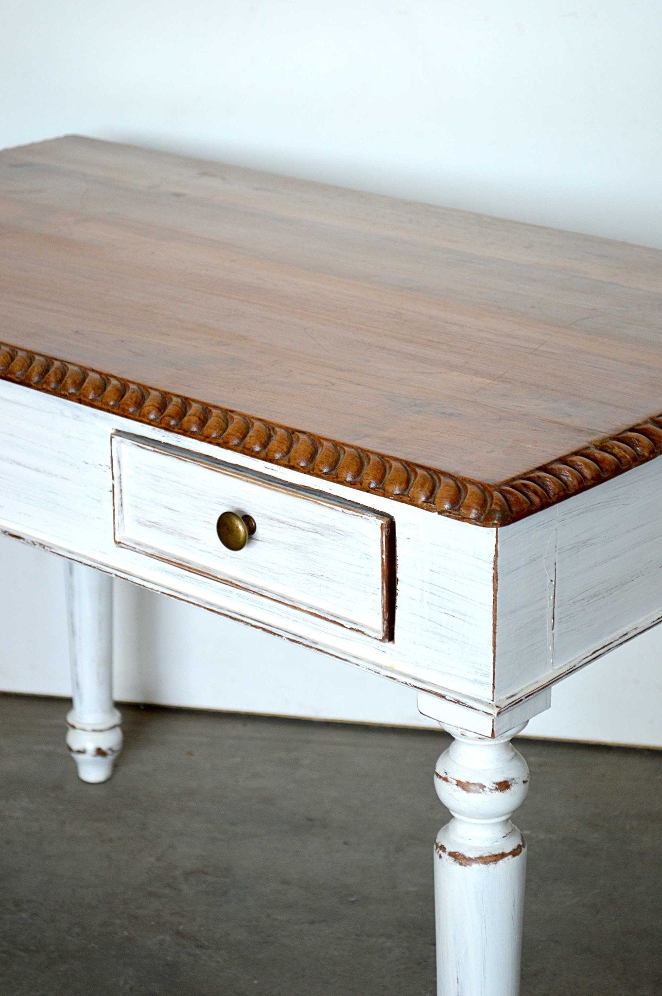 Scrittoio in Teak Epoca Coloniale - 2 cassetti - lapagoda.net