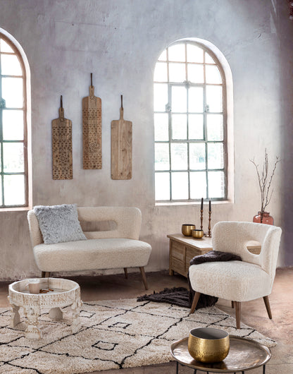 Macina tavolino in legno massello diversi colori