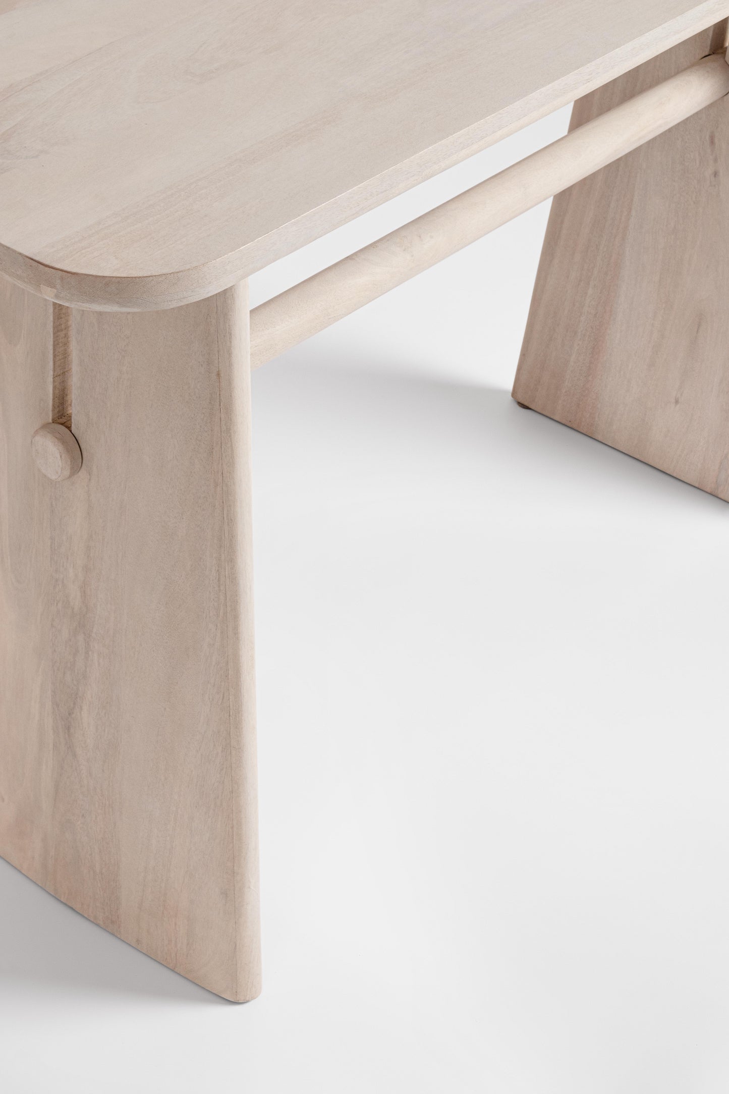 Mobile consolle di design contemporaneo in legno massiccio