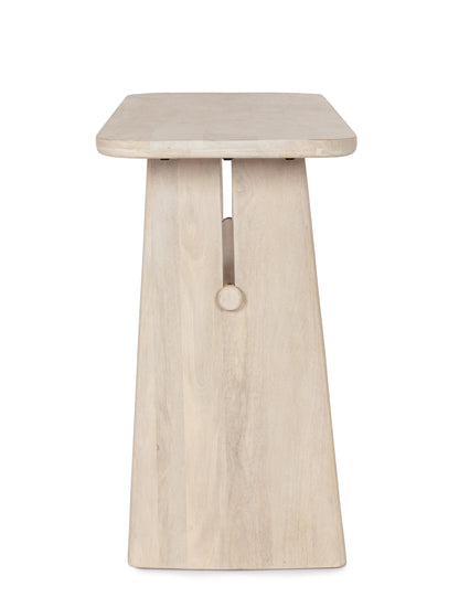 Mobile consolle di design contemporaneo in legno massiccio