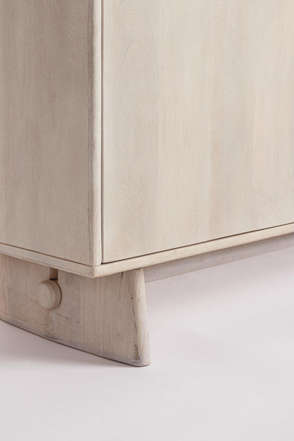 Credenza porta tv 2 ante 1 cassetto design contemporaneo in legno massiccio