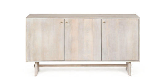 Credenza 3 ante design contemporaneo in legno massiccio