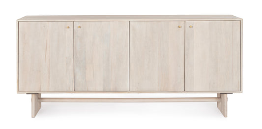 Credenza 4 ante design contemporaneo in legno massiccio