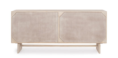 Credenza 4 ante design contemporaneo in legno massiccio