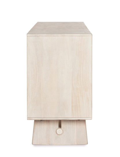 Credenza 4 ante design contemporaneo in legno massiccio