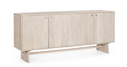 Credenza 4 ante design contemporaneo in legno massiccio