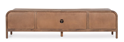 Mobile porta tv 4 ante in legno massiccio dark design vintage