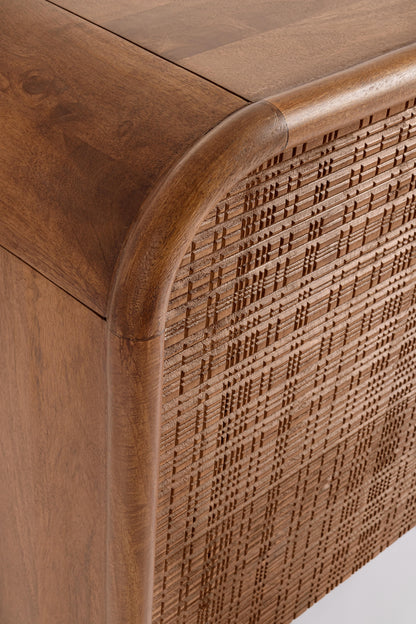 Credenza 3 ante in legno massiccio dark design vintage