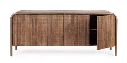 Credenza 4 ante in legno massiccio dark design vintage