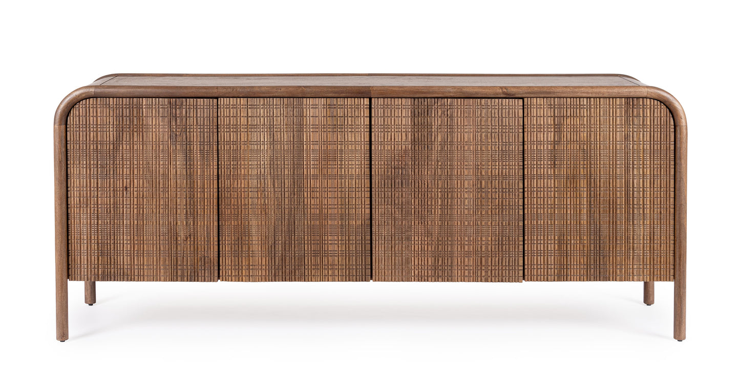 Credenza 4 ante in legno massiccio dark design vintage