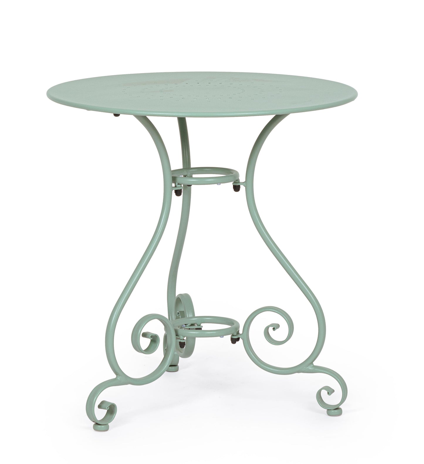 Tavolo rotondo D70 da esterno in ferro verniciato - 5 colori a scelta - lapagoda.net