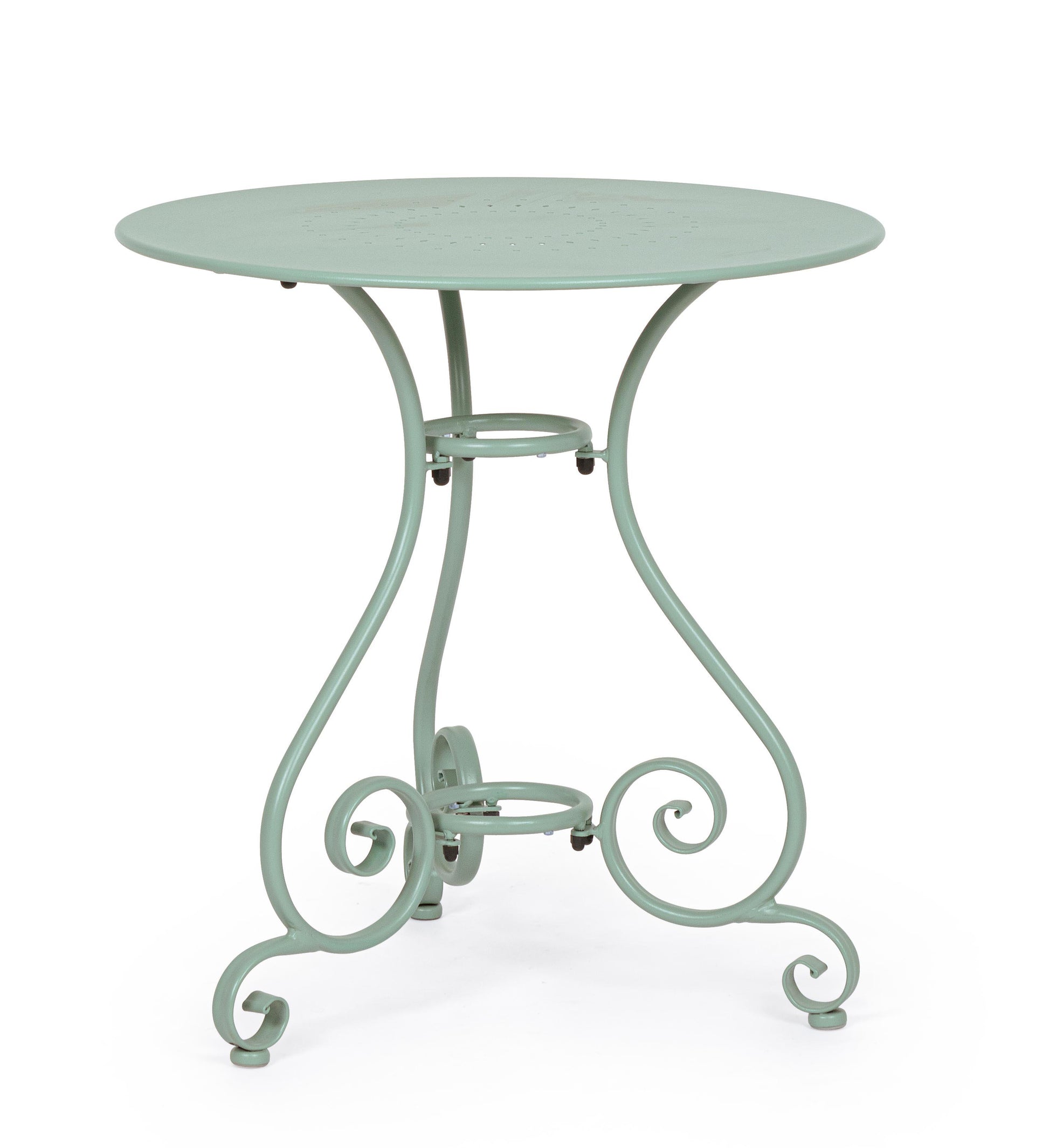 Tavolo rotondo D70 da esterno in ferro verniciato - 5 colori a scelta - lapagoda.net