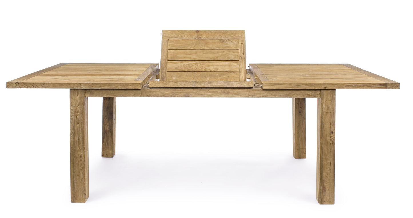 Tavolo allungabile in legno massiccio di teak da 160 a 220