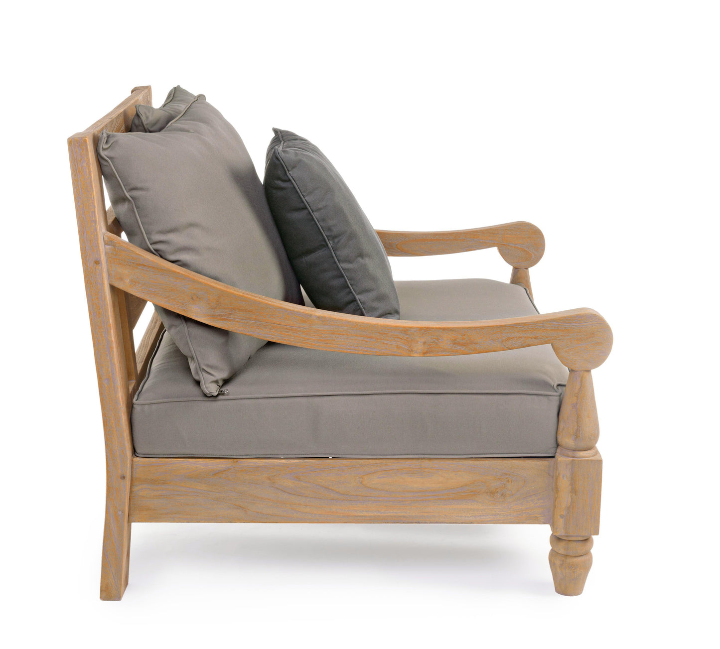 Poltrona in teak con cuscini da esterno - lapagoda.net