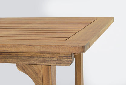 Tavolo allungabile in legno massiccio da esterno da 120 a 160 cm