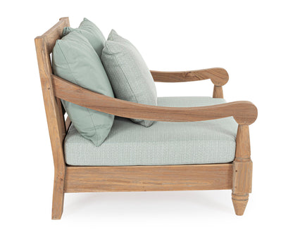 Poltrona in teak con cuscini da esterno - lapagoda.net