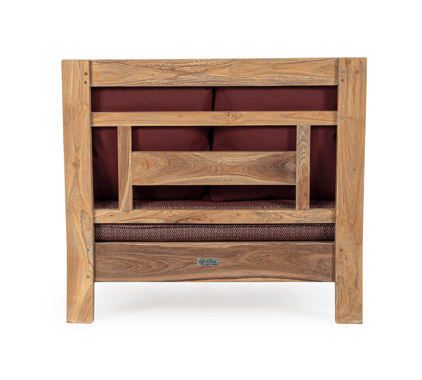 Poltrona in teak con cuscini da esterno - lapagoda.net