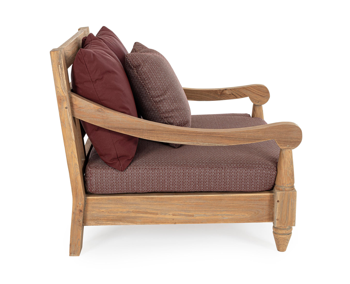 Poltrona in teak con cuscini da esterno - lapagoda.net
