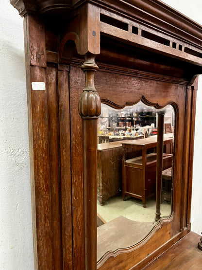 Mobile Specchiera coloniale liberty legno di teak