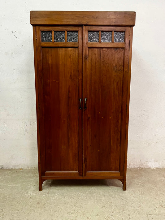 Armadio coloniale in legno massiccio di teak