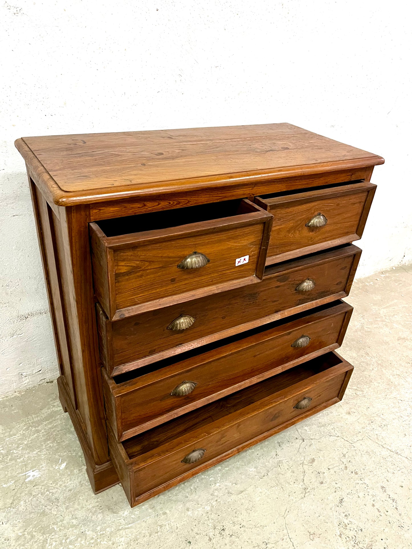 Cassettone coloniale teak