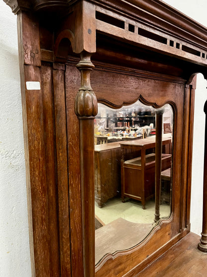 Mobile Specchiera coloniale liberty legno di teak