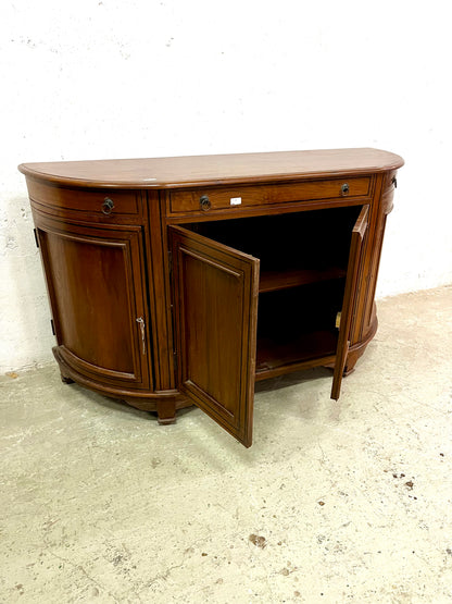 Credenza coloniale con intarsio in legno di teak