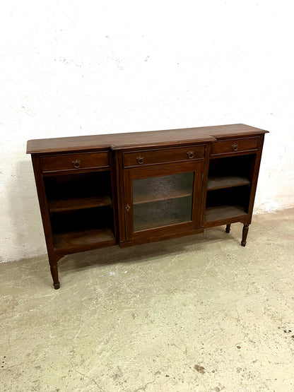 Vetrina console coloniale in legno di Teak