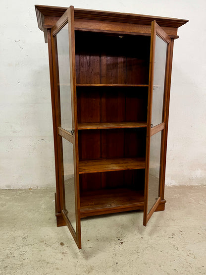 Vetrina coloniale in legno massiccio di teak