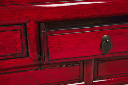 Mobile consolle stile cinese 3 cassetti in legno massiccio