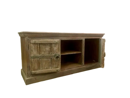 credenza indiana in legno massiccio 2 ante