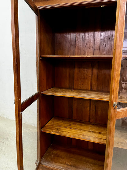 Vetrina coloniale in legno massiccio di teak