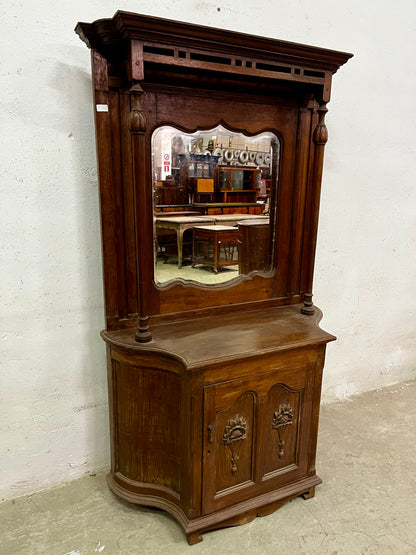 Mobile Specchiera coloniale liberty legno di teak