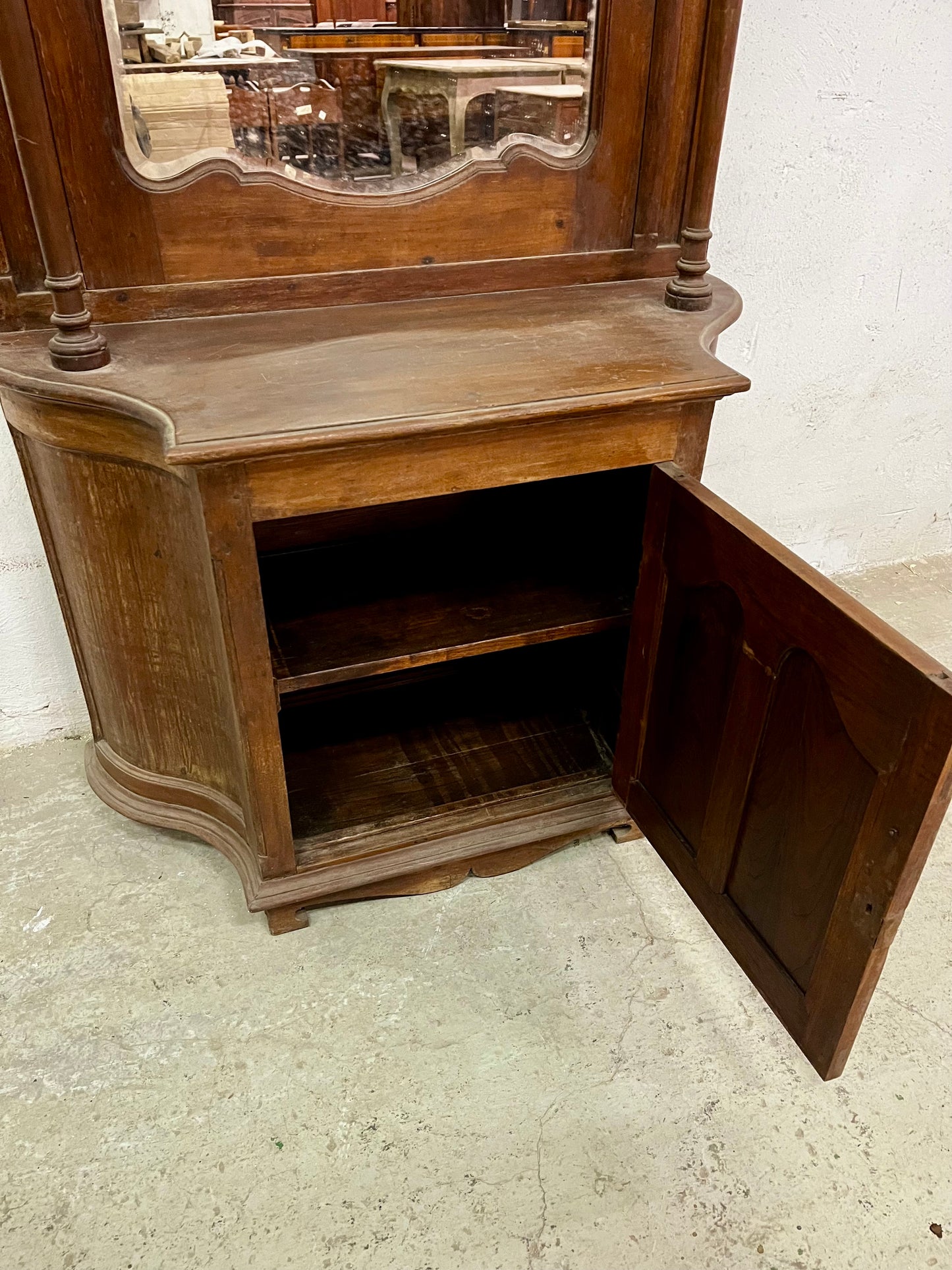 Mobile Specchiera coloniale liberty legno di teak