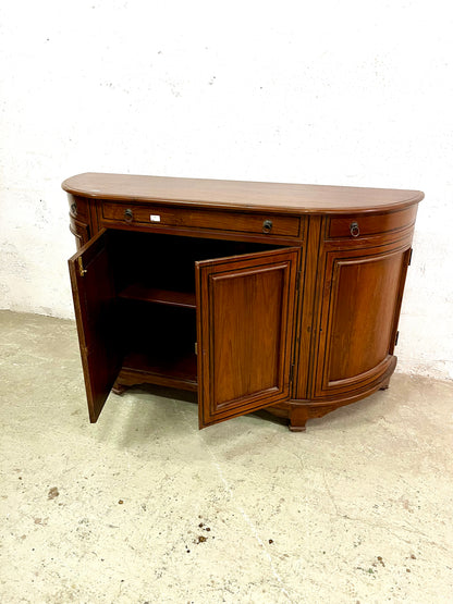 Credenza coloniale con intarsio in legno di teak