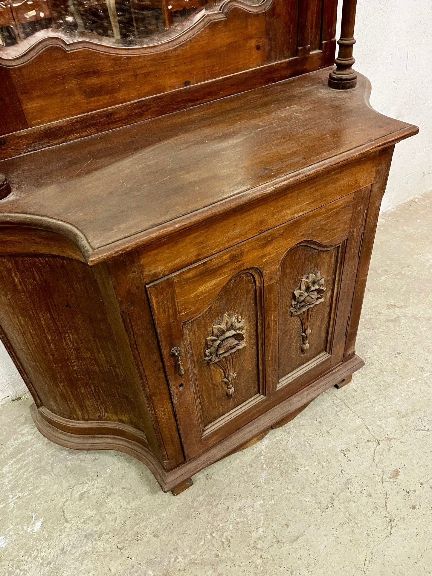 Mobile Specchiera coloniale liberty legno di teak