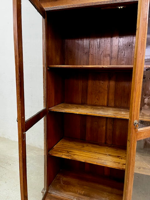 Vetrina coloniale in legno massiccio di teak