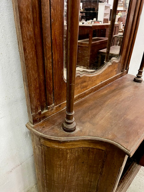 Mobile Specchiera coloniale liberty legno di teak