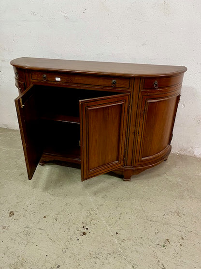 Credenza coloniale con intarsio in legno di teak