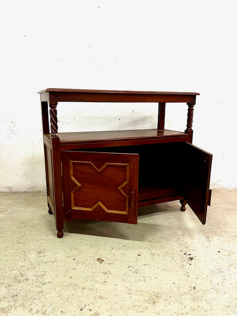 Credenza coloniale in Mogano e Teak