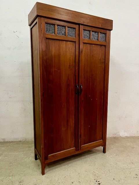 Armadio coloniale in legno massiccio di teak