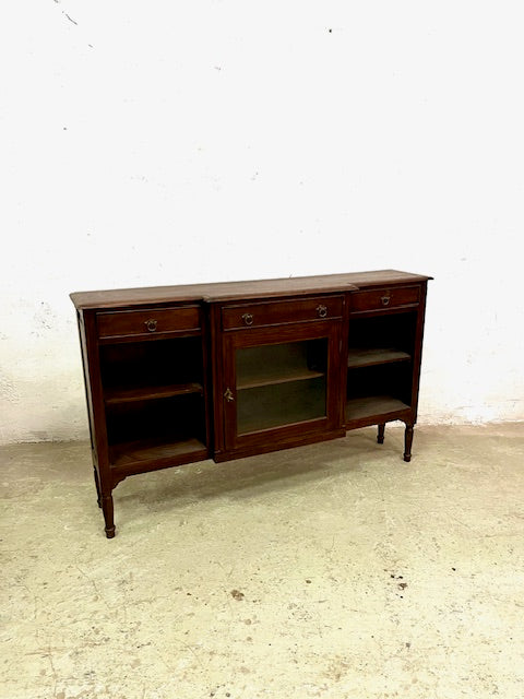 Vetrina console coloniale in legno di Teak