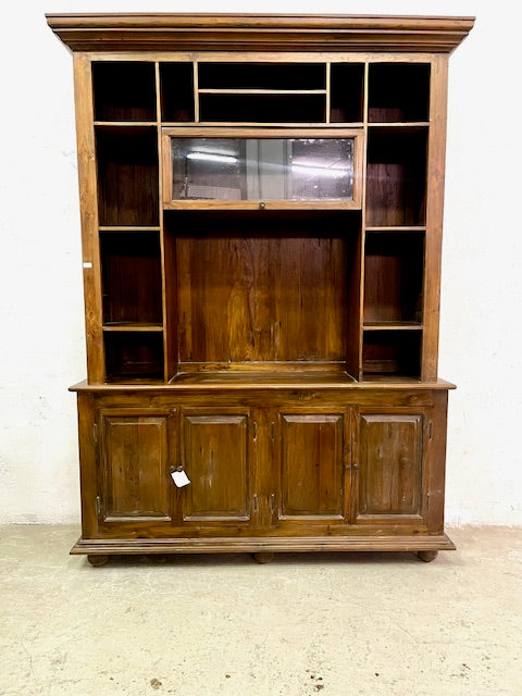 Mobile libreria vetrina in legno di teak