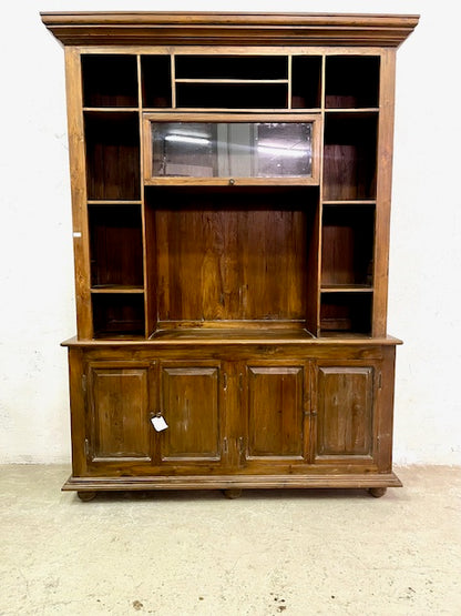Mobile libreria vetrina in legno di teak